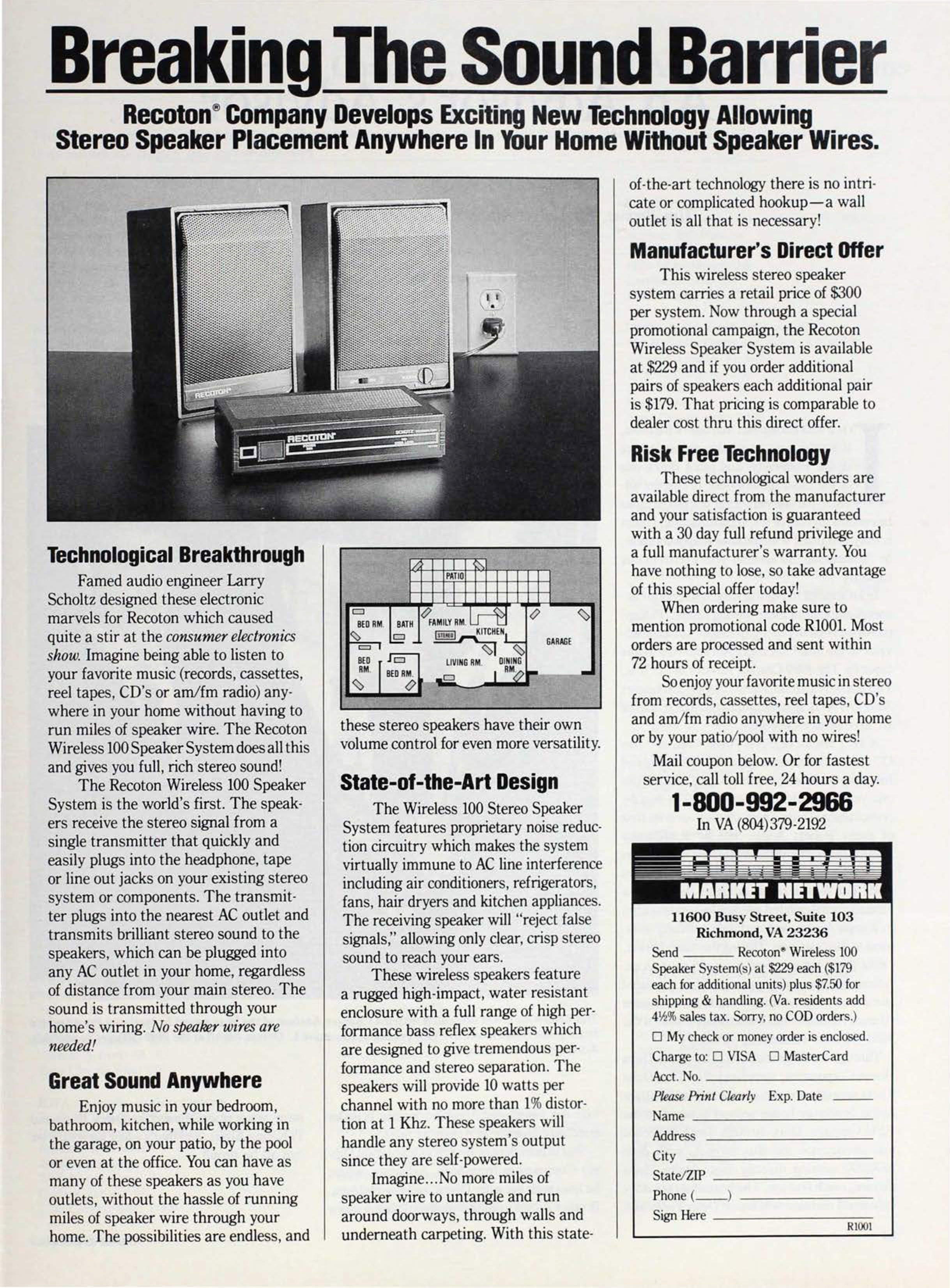 Breaking The Sound Barrier, September 1989